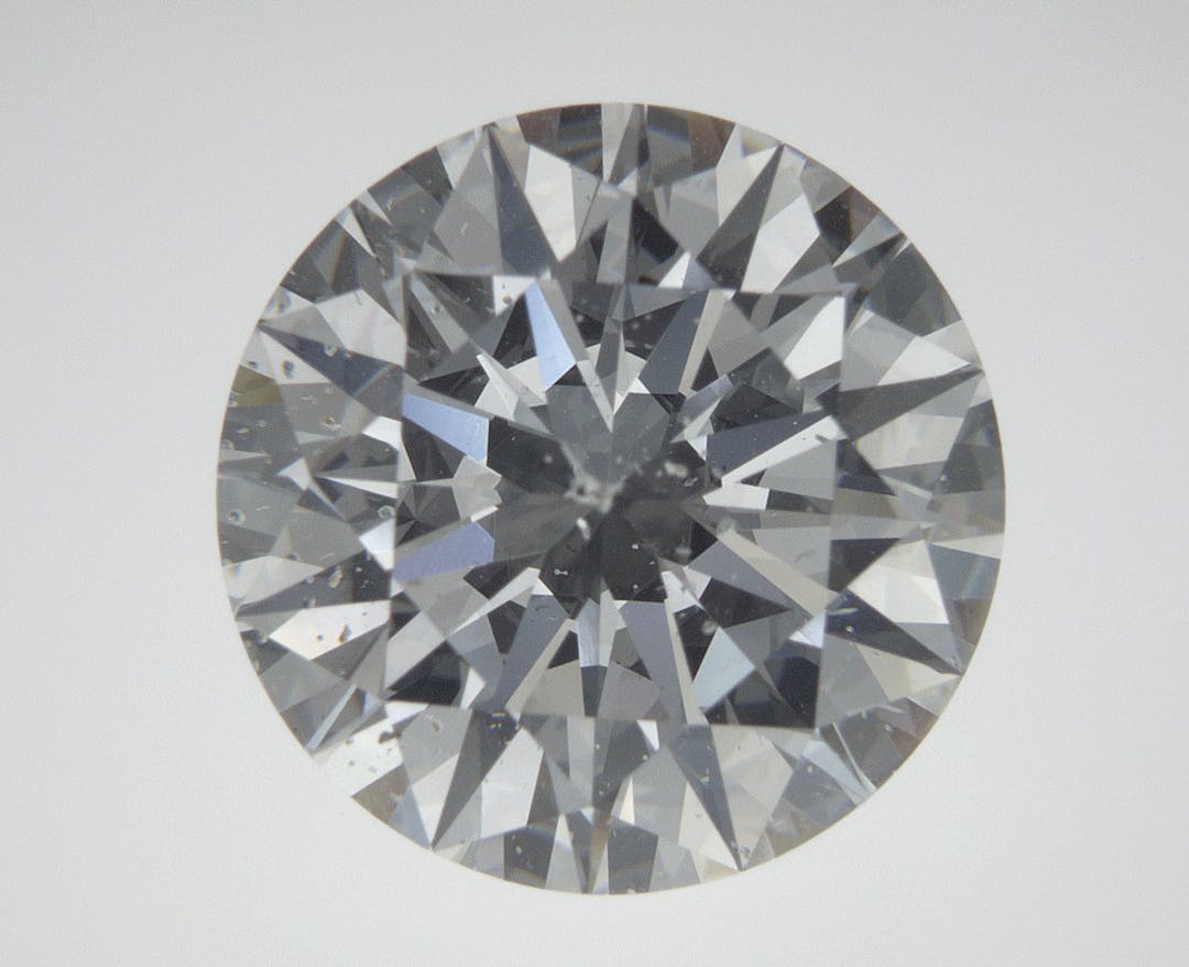 Top image of 5.14 carat ROUND diamond